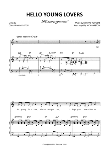 Hello, Young Lovers (arr. Nick Barstow)