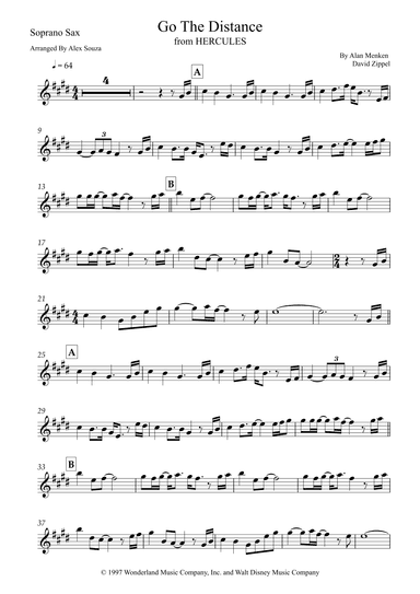 Go The Distance (arr. Alex Souza)