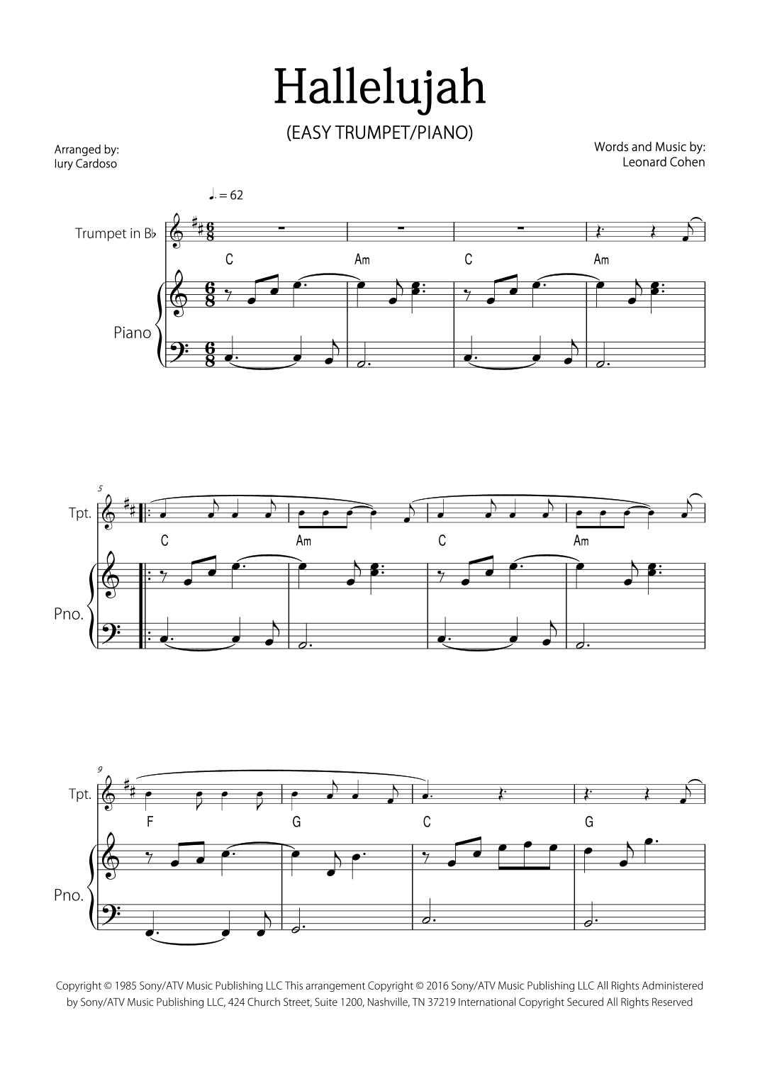 Hallelujah (arr. Iury Cardoso)