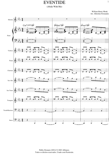 Eventide (Abide With Me) - Score Only (arr. Albertino Fernandes)