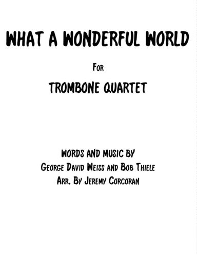 What A Wonderful World (arr. Jeremy Corcoran)