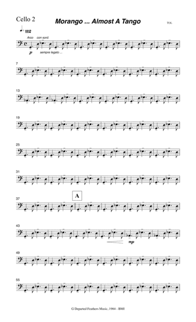 Morango ... almost a tango (1984 string orchestra) Cello 2 part