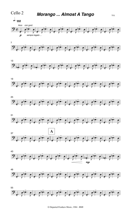 Morango ... almost a tango (1984 string orchestra) Cello 2 part