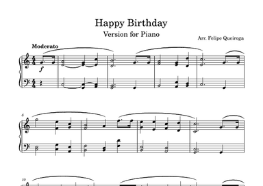 Happy Birthday Song (arr. Felipe Queiroga)