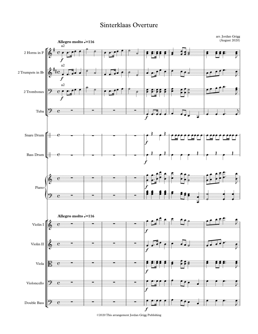 Sinterklaas Overture (arr. Jordan Grigg)