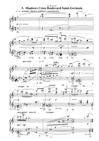"Shadows Cross Boulevard Saint-Germain" - for Solo Piano [from the piano cycle "The Old Photo Box"]