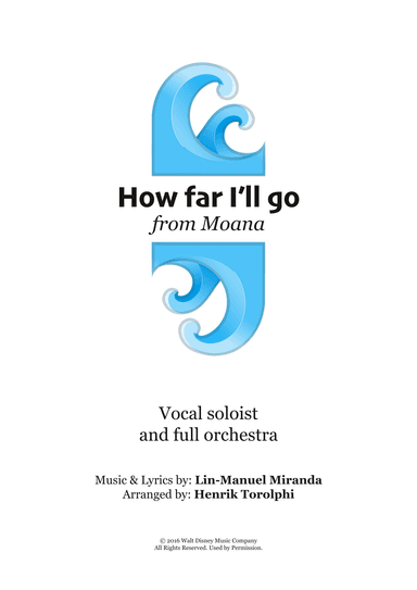 How Far I'll Go (arr. Henrik Torolphi)