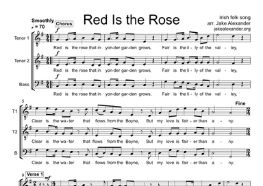 Red Is the Rose - TTB a cappella (arr. Jake Alexander)