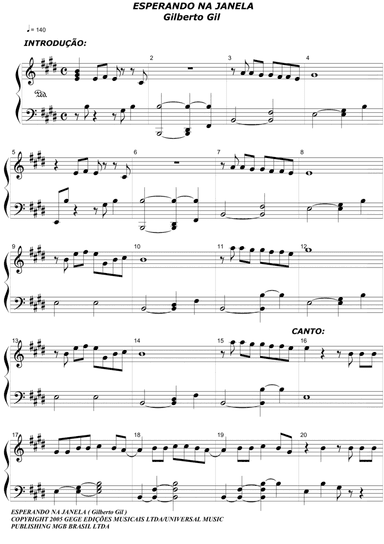 Esperando Na Janela (arr. Heraldo Melo dos Santos)