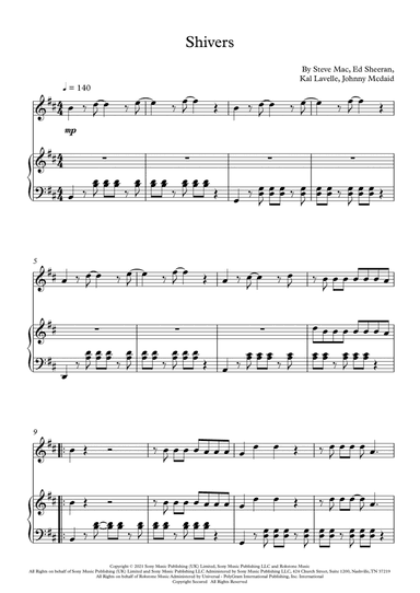 Shivers (arr. Fernanda Moura)