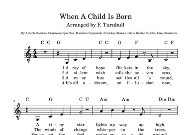 When A Child Is Born (arr. F. Turnbull)