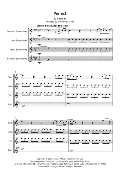 Perfect (arr. Alex Phillips-Yates)