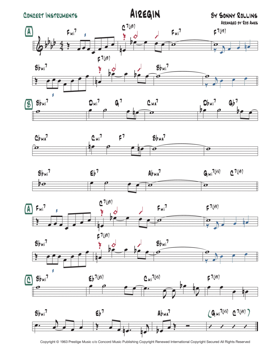 Airegin (arr. Rob Ames)