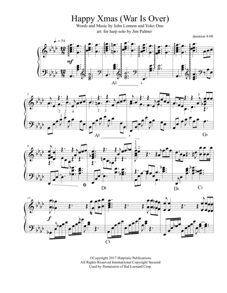 Happy Xmas (War Is Over) (arr. Jim Palmer)