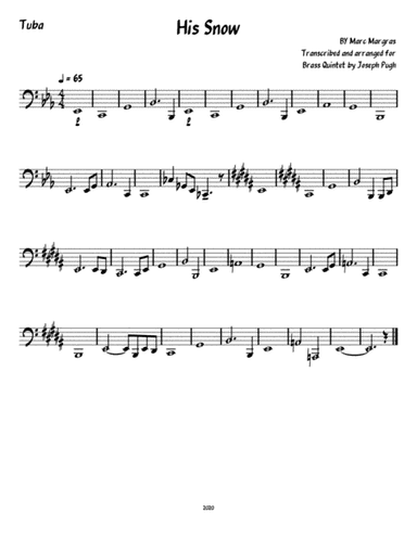 His Snow (Brass Quintet)
