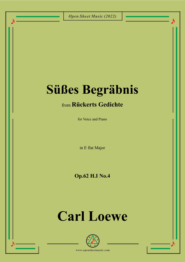 Loewe-Süßes Begräbnis,in E flat Major,Op.62 H.I No.4 (arr. OSM Press)