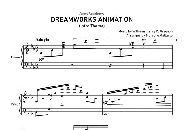 Dreamworks Animation Logo (arr. Marcello Gallante)