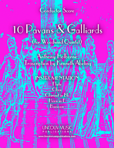 Holborne - 10 Pavans and Galliards (for Woodwind Quintet) (arr. Kenneth Abeling)