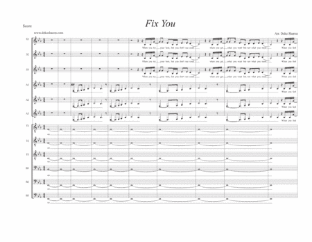 Fix You (arr. Deke Sharon)