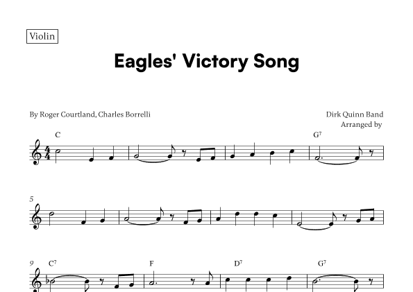 Eagles' Victory Song (arr. Cadenza Editions)