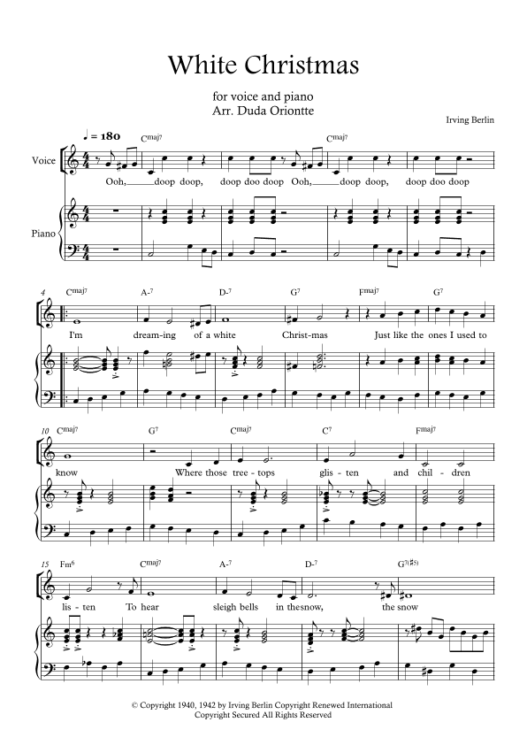 White Christmas (arr. Duda Oriontte)