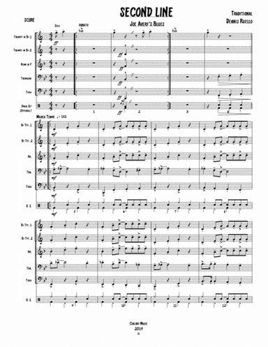 SECOND LINE  - Brass Quintet - New Orleans Parade Music (arr. Dennis Ruello)