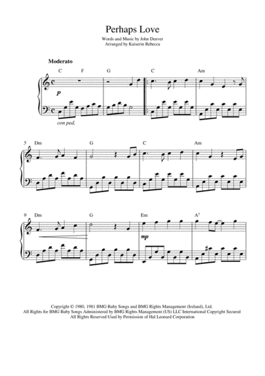Perhaps Love (arr. Kaiserin Rebecca)
