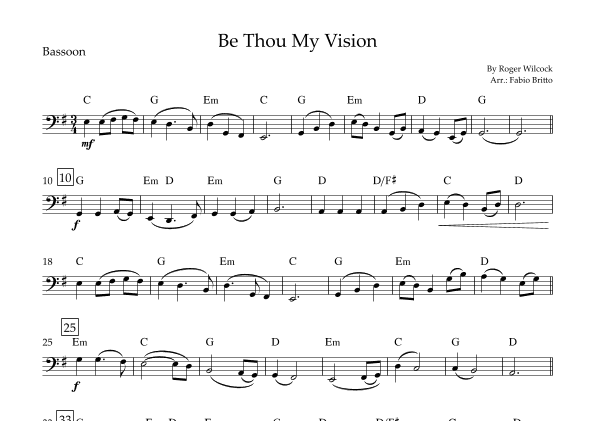 Be Thou My Vision (arr. Fabio Britto)