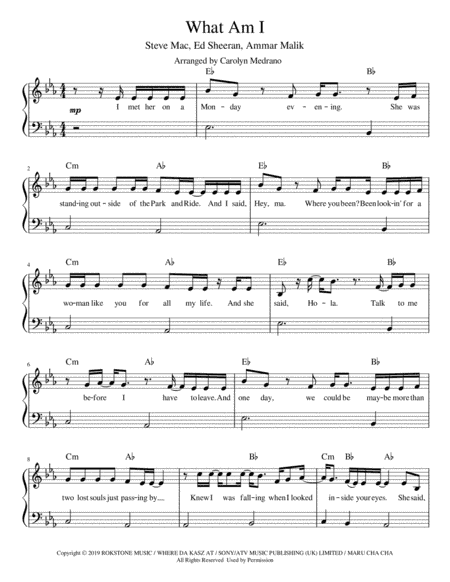What Am I (arr. Carolyn Medrano)