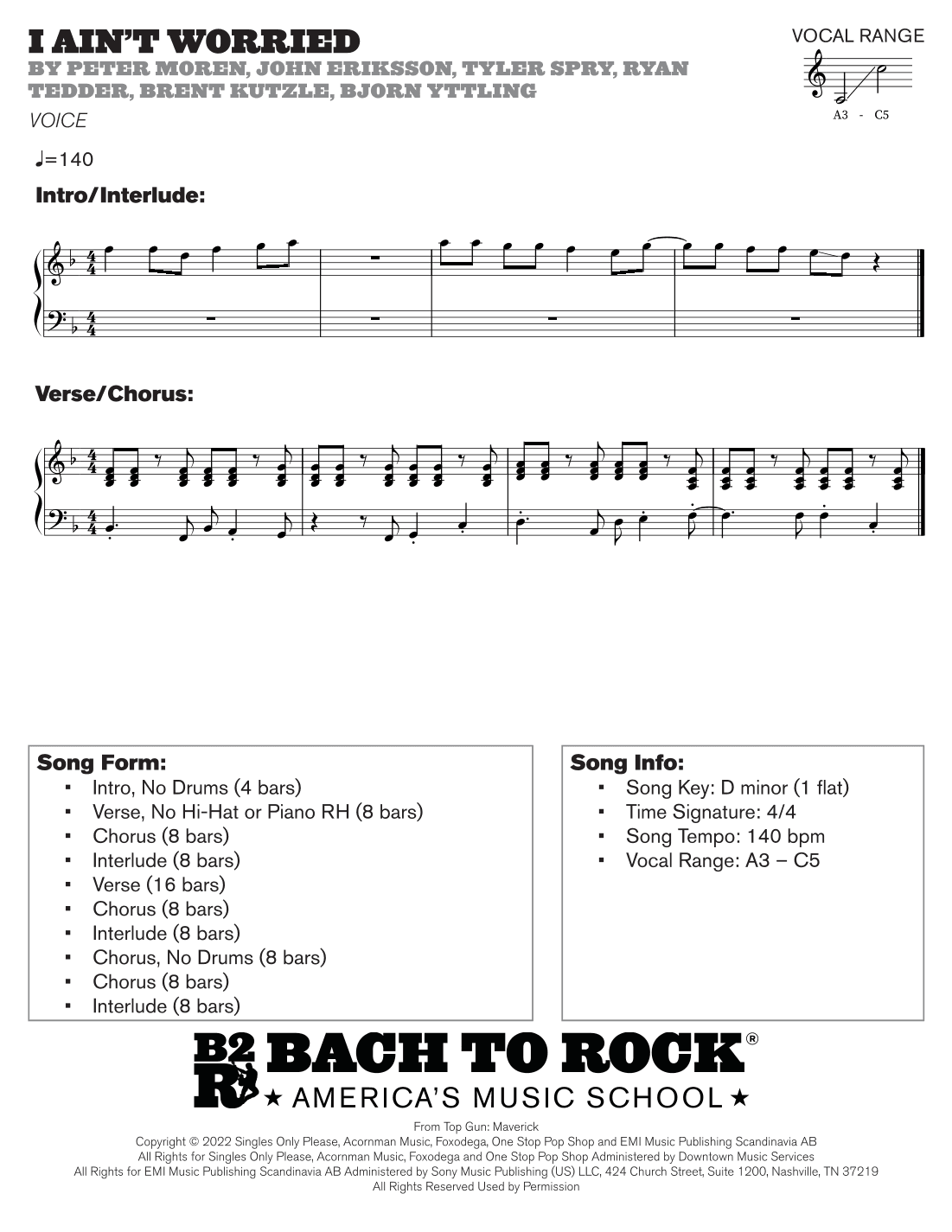 I Ain't Worried (arr. Bach to Rock)