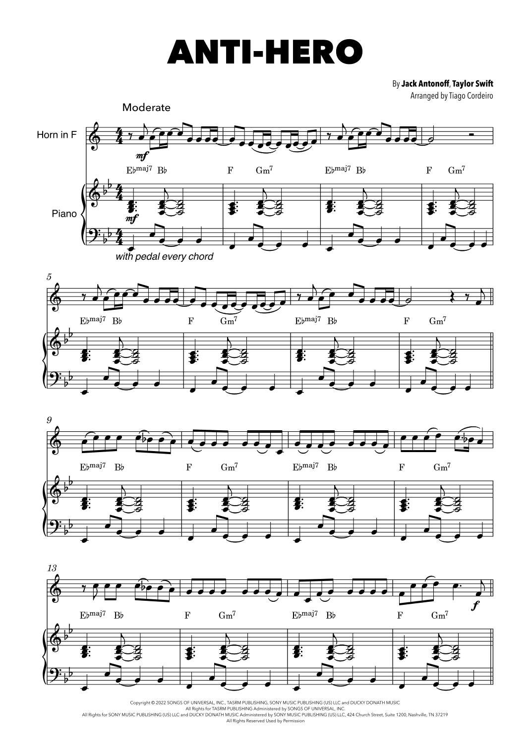 Anti-hero (arr. Tiago Cordeiro)