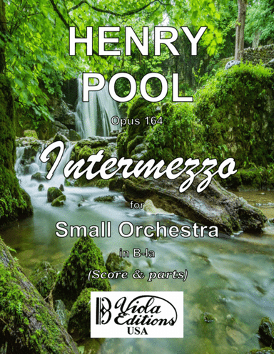 Opus 164, Intermezzo for Small Orchestra in B-la (Score & Parts)