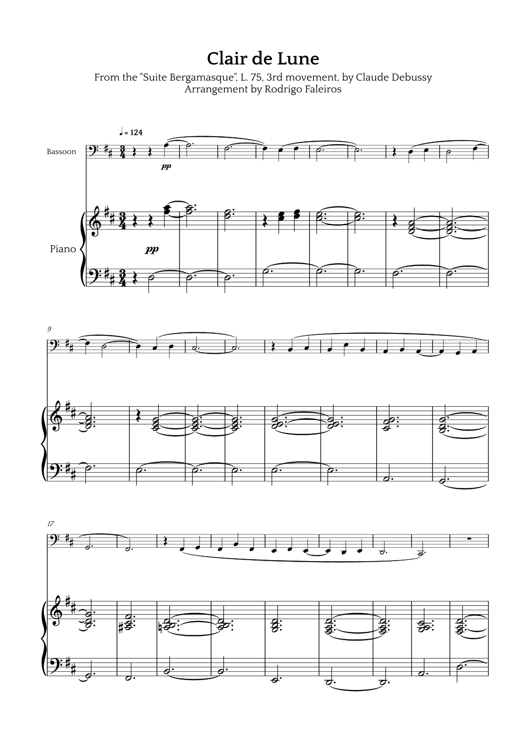 Clair de Lune (arr. Rodrigo Faleiros)
