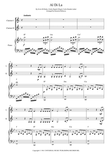 Al Di La' (drake's English Version) (arr. Kaiserin Rebecca)