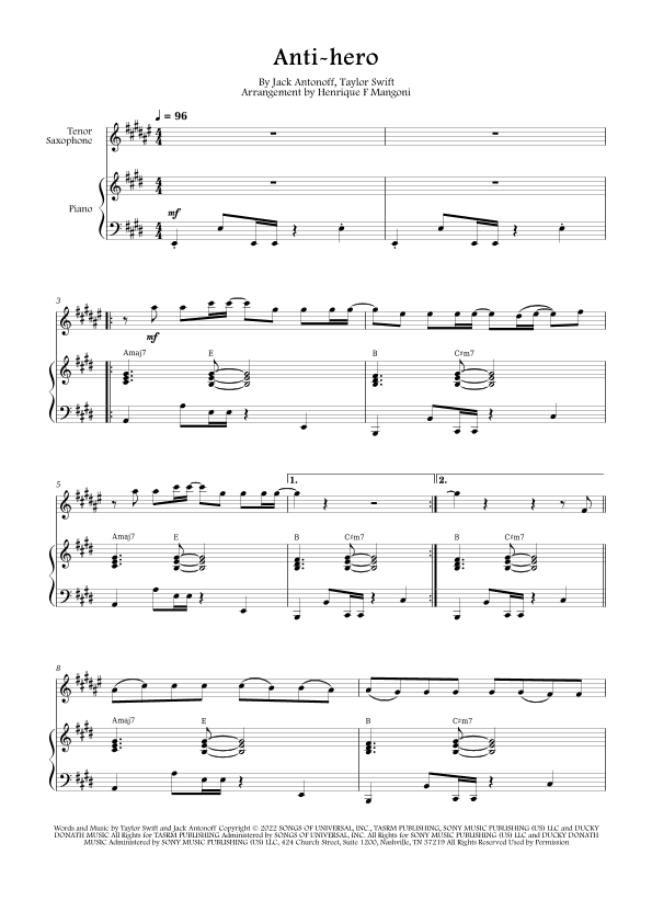 Anti-hero (arr. Henrique F Mangoni)