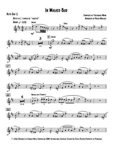 In Walked Bud (arr. Roger Wallace)