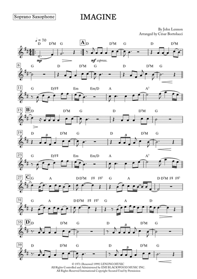 Imagine (arr. ACT Bortolucci)