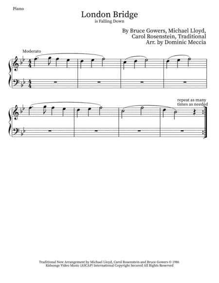 London Bridge (arr. Dominic Meccia)