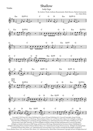 Shallow (arr. Fabio Britto)