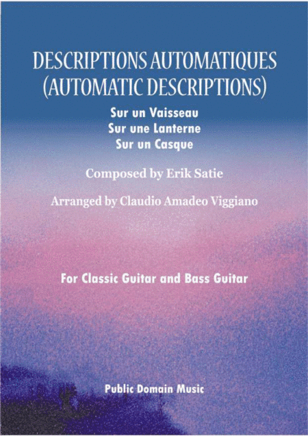 Automatic Descriptions (Descriptions Automatiques) (arr. Claudio Viggiano)