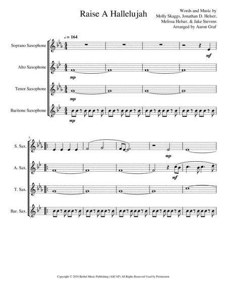 Raise A Hallelujah (arr. Aaron Graf)