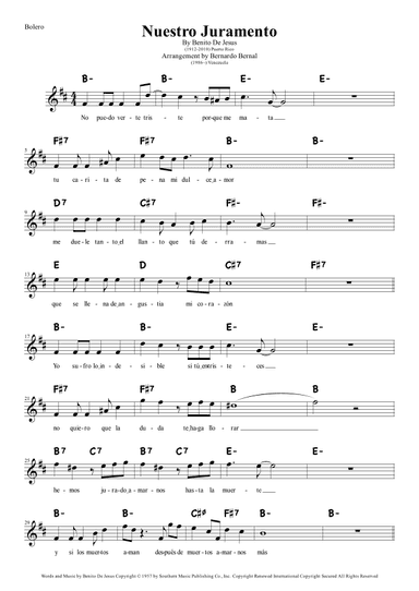 Nuestro Juramento (arr. Bernardo Bernal Hidalgo)