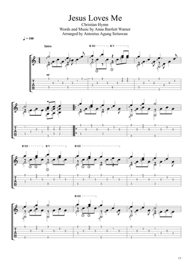 Jesus Loves Me (arr. Antonius Agung Setiawan)