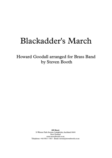 Blackadder Theme (arr. Steven Booth)
