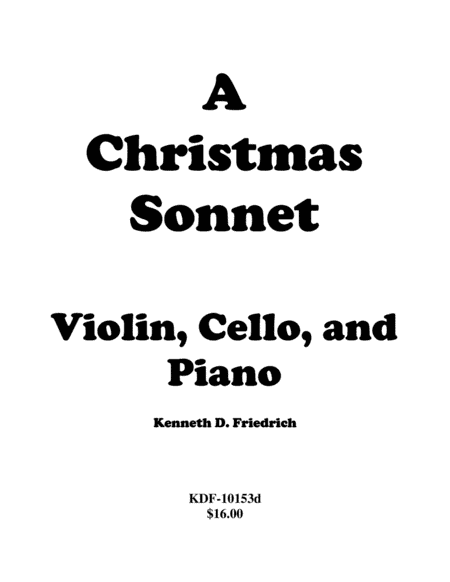 A Christmas Sonnet - Duet and Piano