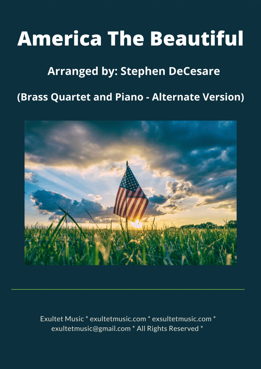 America The Beautiful (Brass Quartet and Piano - Alternate Version) (arr. Stephen DeCesare)