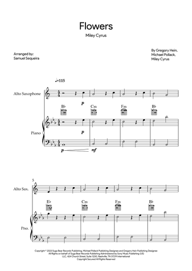 Flowers (arr. Samuel Sequeira)