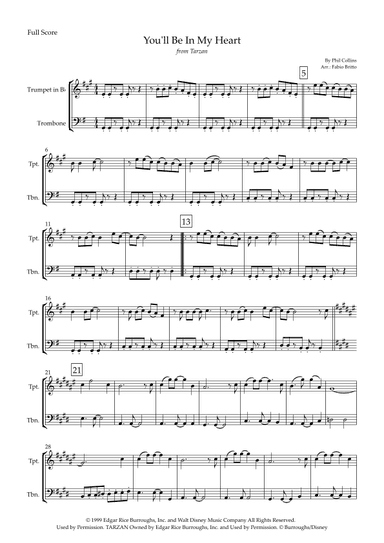 You'll Be In My Heart (arr. Fabio Britto)