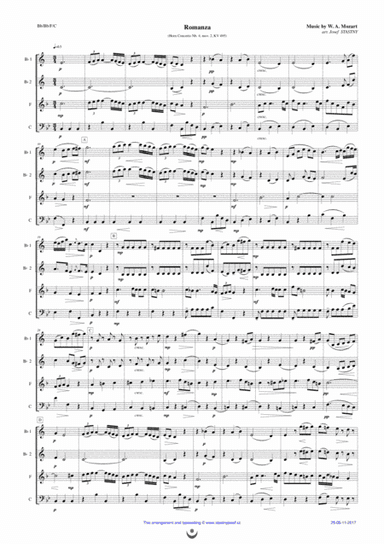 Romanza (Horn Concerto Nb. 4) (arr. Josef STASTNY)