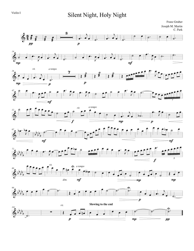 Silent Night Holy Night (arr. C. Park)